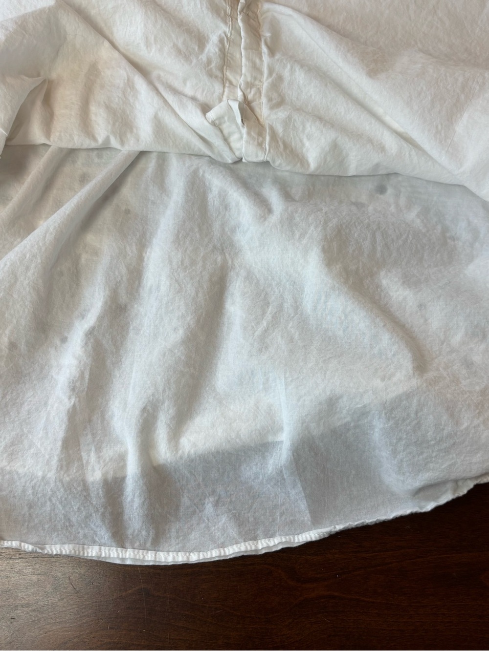 Zara White Eyelet Shirt Dress Collared Button Front Embroidered Size Small - Picture 9 of 10